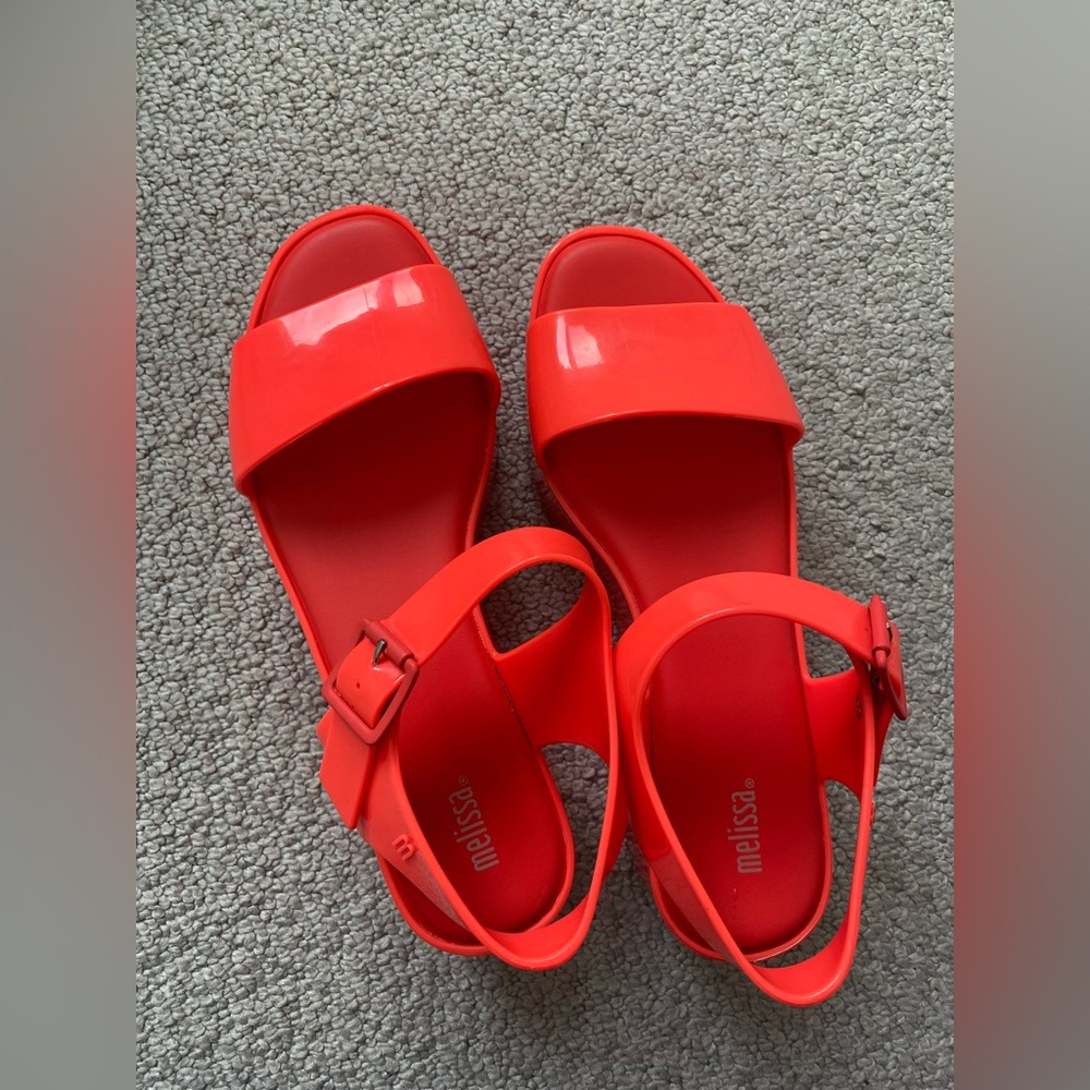 Melissa Hot Pink/Red Sandals